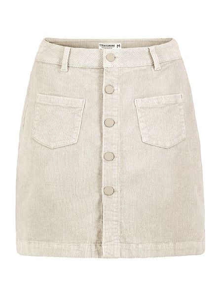 Sublevel Spódnica sztruksowa w kolorze kremowym rozmiar: M. Brązowe spódnice Sublevel, m, bez wzorów, ze sztruksu, mini. Za 101,45 zł.