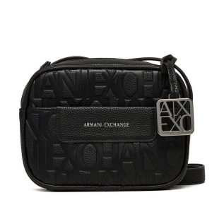 Torebka Armani Exchange. Czarne torebki klasyczne Armani Exchange, bez wzorów, bez dodatków. Za 479,99 zł.