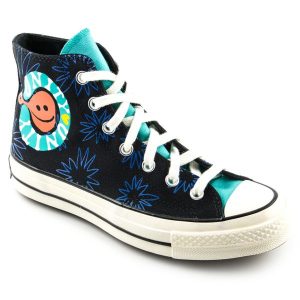 Buty do chodzenia damskie Converse Chuck 70 Hi. Białe buty sportowe Converse, bez wzorów, bez zapięcia, trekkingowe. Za 291,00 zł.