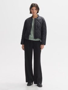 OPUS Kurtka pikowana w kolorze czarnym rozmiar: 44. Czarne kurtki Opus, bez wzorów, bez kaptura. Za 223,46 zł.