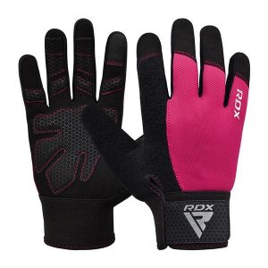 Rękawiczki RDX W1F Full Finger. Czerwone rękawiczki RDX SPORTS, bez wzorów. Za 69,99 zł.