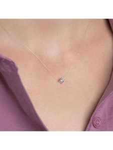 L'atelier précieux Srebrny naszyjnik z cyrkonią - dł. 42 cm rozmiar: onesize. Szare naszyjniki l'Atelier precieux, z cyrkonią, srebrne. Za 73,99 zł.