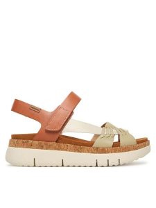 Pikolinos Sandały Palma W4N-0968C3 Écru. Sandały Pikolinos, bez wzorów, ze skóry, bez obcasa, na płaskiej podeszwie, bez zapięcia. Za 559,99 zł.