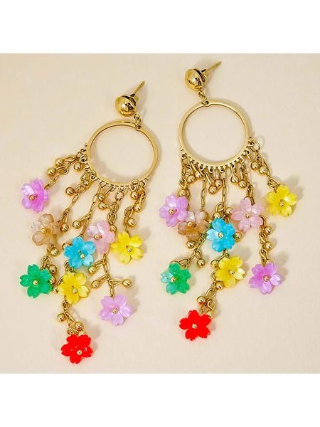 LA CHIQUITA Pozłacane kolczyki-wkrętki "Summer of Love Steel" rozmiar: onesize. Żółte kolczyki LA CHIQUITA, pozłacane. Za 126,75 zł.