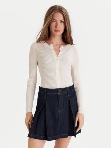 Lacoste Kardigan AF4141 Écru Slim Fit. Kardigany Lacoste, z wełny. Za 429,99 zł.