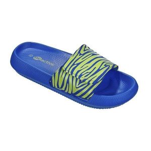 Beco Zebra Vibes klapki damskie niebiesko-zielone. Niebieskie klapki 47 Brand, bez wzorów, z syntetyku, bez obcasa. Za 254,99 zł.