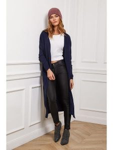 Joséfine Kardigan "Irissa" w kolorze granatowym rozmiar: M. Niebieskie kardigany Joséfine, z kaszmiru. Za 195,99 zł.