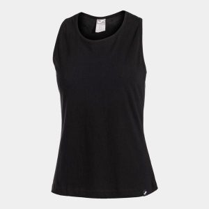 Damski tank top Joma Oasis - Styl i komfort dla aktywnych kobiet. Czarne topy JOMA, bez wzorów, z bawełny, eleganckie, bez kołnierzyka, bez ramiączek. Za 114,99 zł.