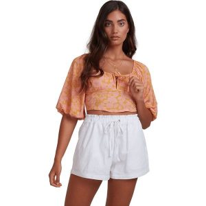 Billabong Bluzka "Summer Sun" w kolorze pomarańczowym rozmiar: L. Pomarańczowe bluzki Billabong, l, bez wzorów, z wiskozy, bez kołnierzyka, bez ramiączek. Za 39,49 zł.