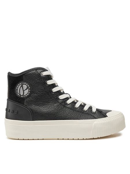 Pepe Jeans Trampki PLS31576 Czarny. Czarne trampki Pepe Jeans, bez wzorów, z jeansu, bez zapięcia. Za 199,99 zł.