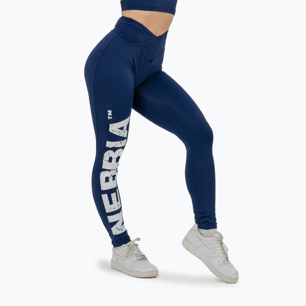 Legginsy NEBBIA Glute Check High Waisted. Niebieskie legginsy NEBBIA, bez wzorów. Za 219,99 zł.