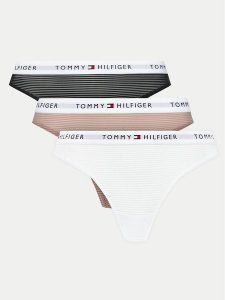 Tommy Hilfiger Komplet 3 par fig klasycznych UW0UW05531 Kolorowy. Komplety bielizny TOMMY HILFIGER, bez wzorów, z syntetyku. Za 99,99 zł.