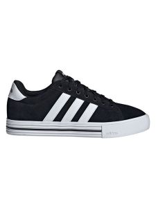 Adidas Skórzane sneakersy "Daily 4.0" w kolorze czarno-białym rozmiar: 40 2/3. Białe trampki ADIDAS, bez wzorów, z materiału, bez zapięcia. Za 230,59 zł.