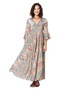 Aller Simplement Sukienka ze wzorem rozmiar: 38/40. Sukienki Aller Simplement, bez wzorów, klasyczne, bez kołnierzyka, bez ramiączek, maxi. Za 78,99 zł.