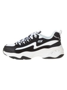Skechers Sneakersy "D'Lites" w kolorze czarno-białym rozmiar: 38. Białe trampki Skechers, bez wzorów, bez zapięcia. Za 293,95 zł.
