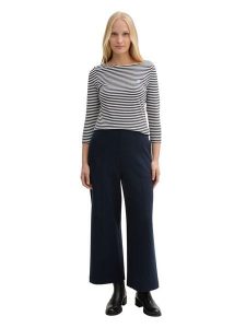 Tom Tailor Koszulka w kolorze biało-granatowym rozmiar: 3XL. Białe bluzki Tom Tailor, xl, bez wzorów, z bawełny, bez kołnierzyka, bez ramiączek. Za 43,99 zł.