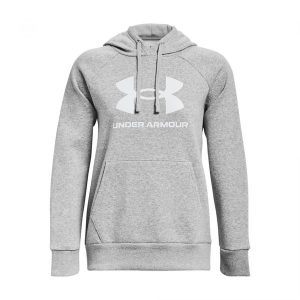 Bluza damska z kapturem Under Armour Rival Fleece Big Logo. Białe bluzy Under Armour, bez wzorów, z kapturem. Za 276,50 zł.
