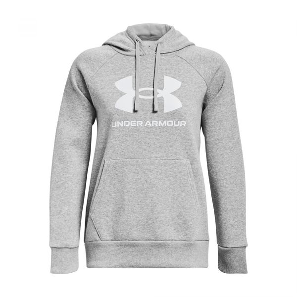 Bluza damska z kapturem Under Armour Rival Fleece Big Logo. Białe bluzy Under Armour, bez wzorów, z kapturem. Za 276,50 zł.