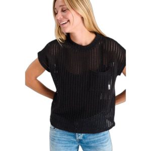 Damski tank top Le Temps des cerises Gafo. Czarne topy Le Temps Des Cerises, bez wzorów, bez kołnierzyka, bez ramiączek. Za 191,50 zł.