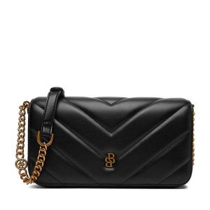 Torebka Badura. Czarne listonoszki Badura, bez wzorów, bez dodatków. Za 199,99 zł.