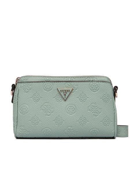 Guess Torebka Cresidia II Mini HWPD98 tore88720 Niebieski. Niebieskie listonoszki Guess, z aplikacjami, ze skóry, bez dodatków. Za 549,99 zł.