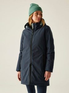 Regatta Kurtka zimowa "Marron" w kolorze granatowym rozmiar: 44. Niebieskie kurtki Regatta, na zimę, bez wzorów, z puchu, bez kaptura. Za 382,89 zł.