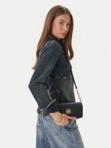 MICHAEL Michael Kors Torebka 32S6GY5C5L Czarny. Czarne torebki klasyczne MICHAEL Michael Kors, bez wzorów, ze skóry, bez dodatków. Za 665,99 zł.