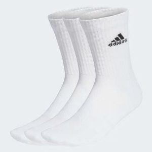 Skarpety adidas Cushioned Crew Socks 3P. Białe skarpetki ADIDAS, bez wzorów. Za 49,00 zł.