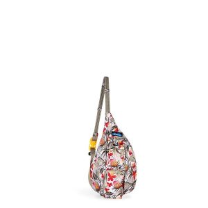 Plecak miejski Kavu Mini Rope Sling - tropifloral. Czerwone plecaki KAVU. Za 188,99 zł.