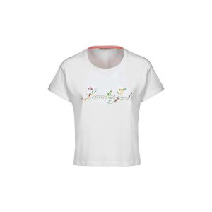 Koszulka damska LUMBERJACK TEES. Białe koszulki sportowe Lumberjack, bez wzorów, bez ramiączek. Za 79,99 zł.