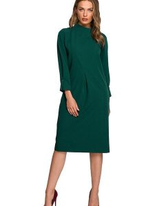 Stylove Sukienka w kolorze zielonym rozmiar: L. Zielone sukienki Stylove, l, bez wzorów, bez kołnierzyka, bez ramiączek, maxi. Za 180,06 zł.