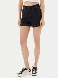 Volcom Szorty jeansowe Weelow B2012300 Czarny Slim Fit. Czarne szorty Volcom, bez wzorów, z bawełny. Za 199,99 zł.