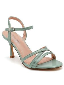 Sixth Sens Sandały w kolorze miętowym na szpilce rozmiar: 37. Zielone sandały Sixth Sens, bez wzorów, z otwartym noskiem, bez obcasa, na koturnie, bez zapięcia. Za 104,99 zł.