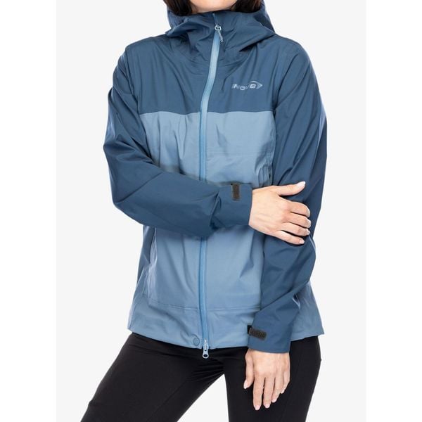Kurtka przeciwdeszczowa damska Inov-8 Venturelite Jacket FZ. Niebieskie kurtki Inov-8, bez wzorów, bez kaptura. Za 555,99 zł.