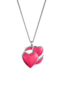 Elli Elli Naszyjnik z wisiorkiem Kobiety Serce pendant Cienki łańcuszek Emalia Srebro 925 Sterling Silver Festiwal Różowy 45 cm Naszyjniki 1 ct Damski. Czerwone łańcuszki Elli, srebrne. Za 203,99 zł.