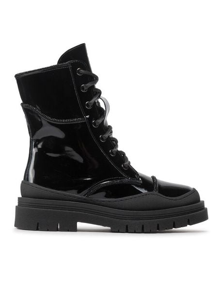 Rage Age Trapery RAGE AGE-RA-16-06-000493 Czarny. Czarne buty zimowe Rage Age, z lakierowanej skóry, bez obcasa, bez zapięcia. Za 589,99 zł.