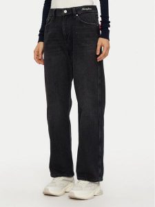 Tommy Jeans Jeansy Betsy DW0DW19739 Czarny Wide Leg. Czarne jeansy Tommy Jeans, bez wzorów, z bawełny. Za 599,99 zł.