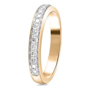 Pierścionek Złoty - złoto żółte 585, Brylant 0,25ct. Pierścionki marki W.KRUK. Za 3 390,00 zł.