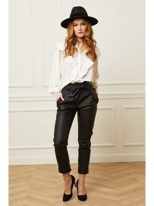 Joséfine Spodnie w kolorze czarnym rozmiar: M. Czarne rurki Joséfine, z materiału. Za 152,99 zł.