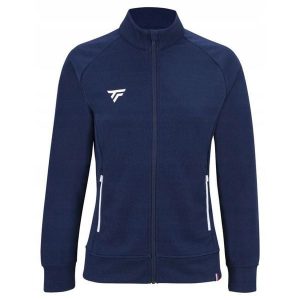 Bluza tenisowa damska Tecnifibre Team Jacket. Niebieskie bluzy TECNIFIBRE, bez wzorów, bez kaptura. W wyprzedaży za 229,00 zł.