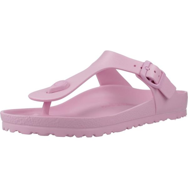Japonki damskie Birkenstock Gizeh Eva. Czerwone klapki Birkenstock, bez wzorów, z materiału, bez obcasa. Za 318,00 zł.