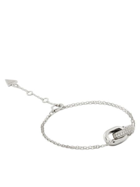 Guess Bransoletka JSBB04 551JW Srebrny. Szare bransoletki Guess, metalowe. Za 269,99 zł.