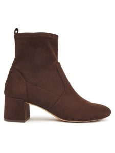 Aldo Botki Tirgus 14105682 Brązowy. Brązowe botki ALDO, bez wzorów, z materiału, bez obcasa, na słupku, bez zapięcia. Za 329,99 zł.