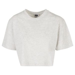 Krótka Koszulka Damska Oversize Crop. Szare bluzki Urban Classics, xl, bez wzorów, casualowe, bez kołnierzyka, bez ramiączek. Za 54,99 zł.