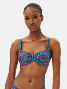 Selmark Góra od bikini BL712 Turkusowy. Niebieskie bikini Selmark, bez wzorów, z syntetyku. Za 189,99 zł.