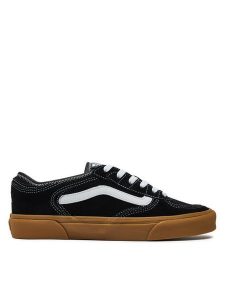 Vans Tenisówki Rowley Classic VN0A4BTT9X11 Czarny. Czarne trampki Vans, bez wzorów, ze skóry, bez zapięcia. Za 219,99 zł.