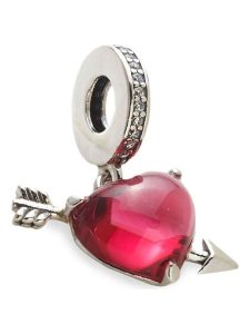 Pandora Srebrna zawieszka z cyrkoniami rozmiar: onesize. Czerwone zawieszki Pandora, z cyrkonią, srebrne. Za 252,99 zł.