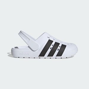 Klapki Adilette Clog 2.0. Białe klapki ADIDAS, bez wzorów, bez obcasa. Za 199,00 zł.