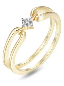 Les Petites Précieuses Pozłacany pierścionek z cyrkoniami rozmiar: 52. Żółte pierścionki Les Petites Précieuses, z cyrkonią, pozłacane. Za 217,99 zł.