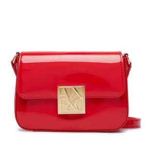 Torebka Armani Exchange. Czerwone listonoszki Armani Exchange, bez wzorów, bez dodatków. Za 539,99 zł.